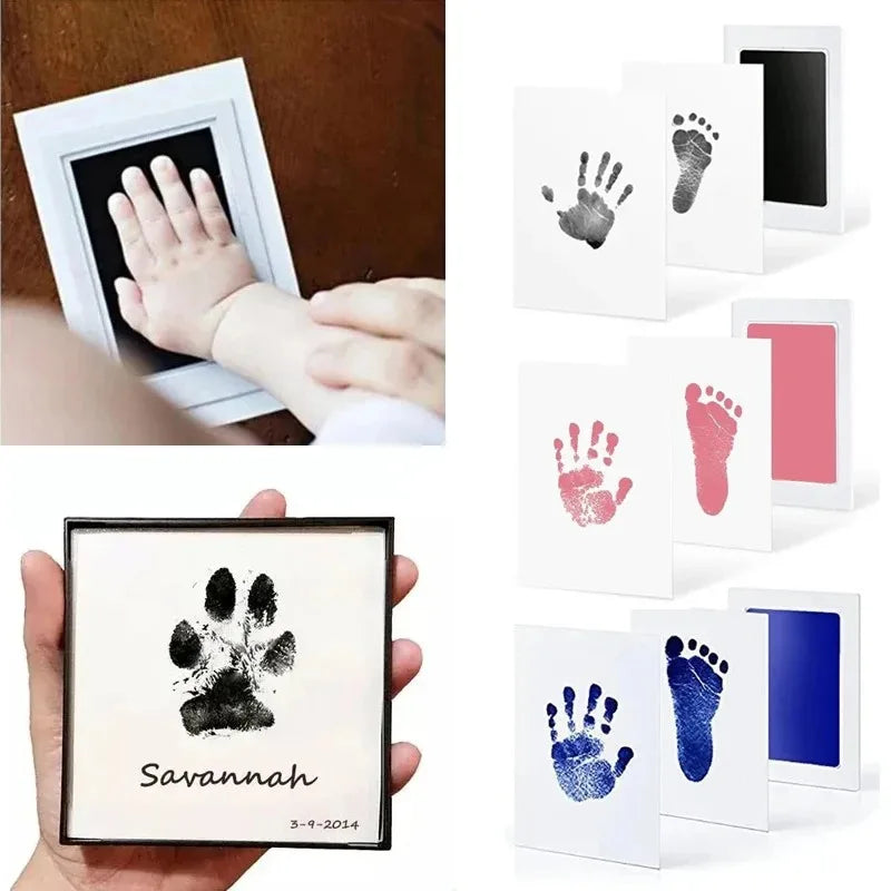 Haustier Handabdruck Fußabdruck Kit No Touch Katze Hund Pfotenabdruck Neugeborene Geburt Souvenir Stempelkissen Neugeborenes Geschenk