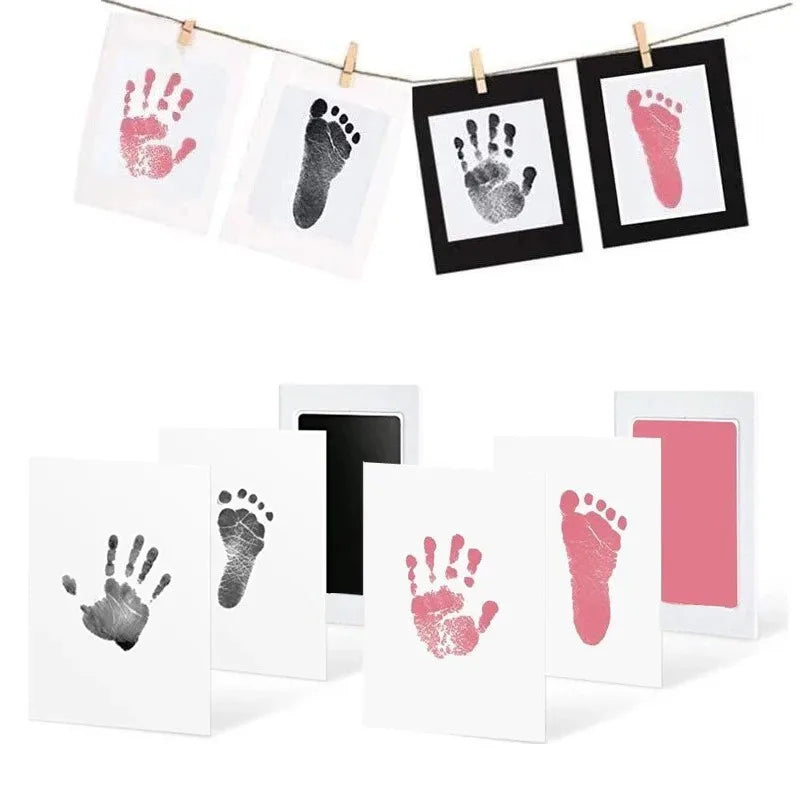 Haustier Handabdruck Fußabdruck Kit No Touch Katze Hund Pfotenabdruck Neugeborene Geburt Souvenir Stempelkissen Neugeborenes Geschenk